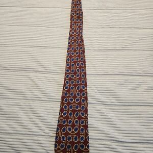 Gucci Red and Blue Patterned Tie